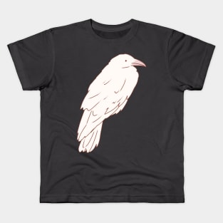 White crow art Kids T-Shirt